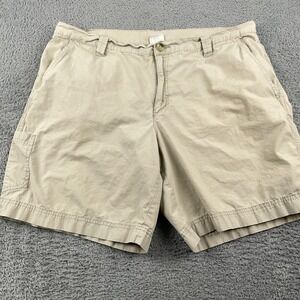 Columbia Shorts Mens 38 Khaki Cotton Utility Pocket Casual Outdoor Hiking